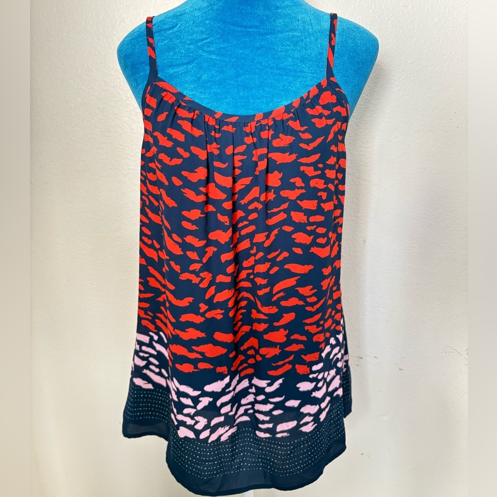 CAbi Red and Pink Camisole Top